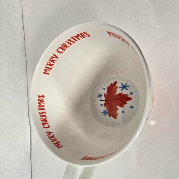 Portobello By Design Holiday Mug Maple
leaf Christmas Merry and Bright - Picture 3 of 4